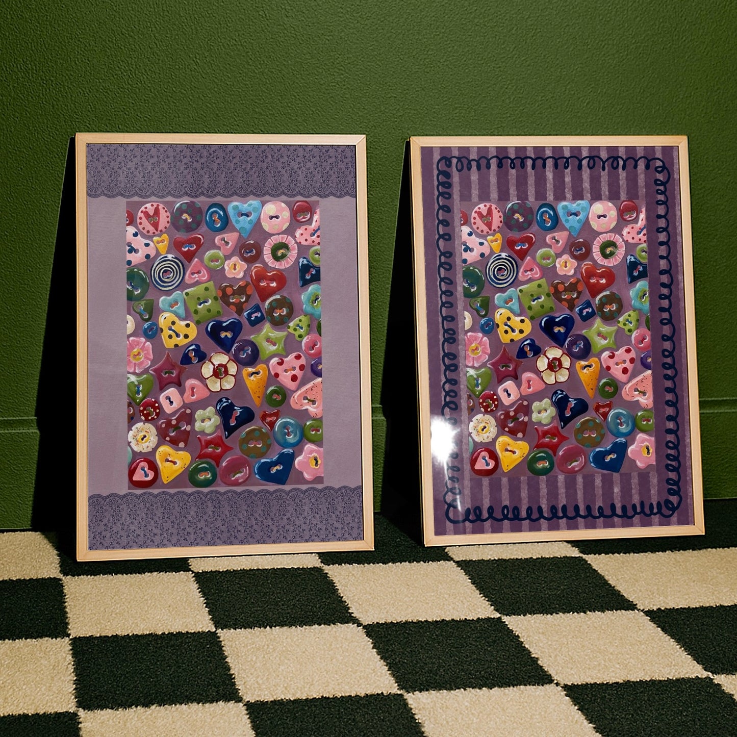‘CUTE AS A BUTTON’ backdrop