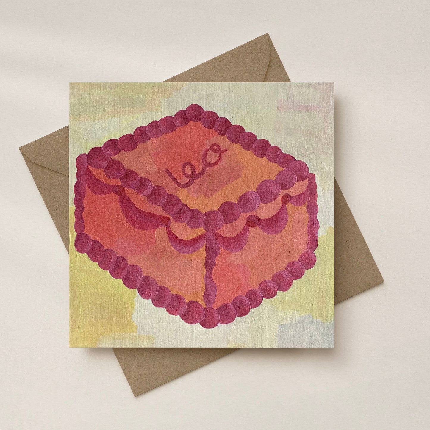 ‘LEO’ greeting card