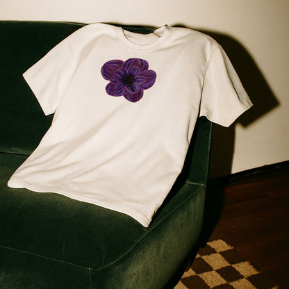 ‘PATCHWORK’ purple detail baby tee