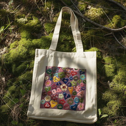 ‘CUTE AS A BUTTON’ eco tote bag