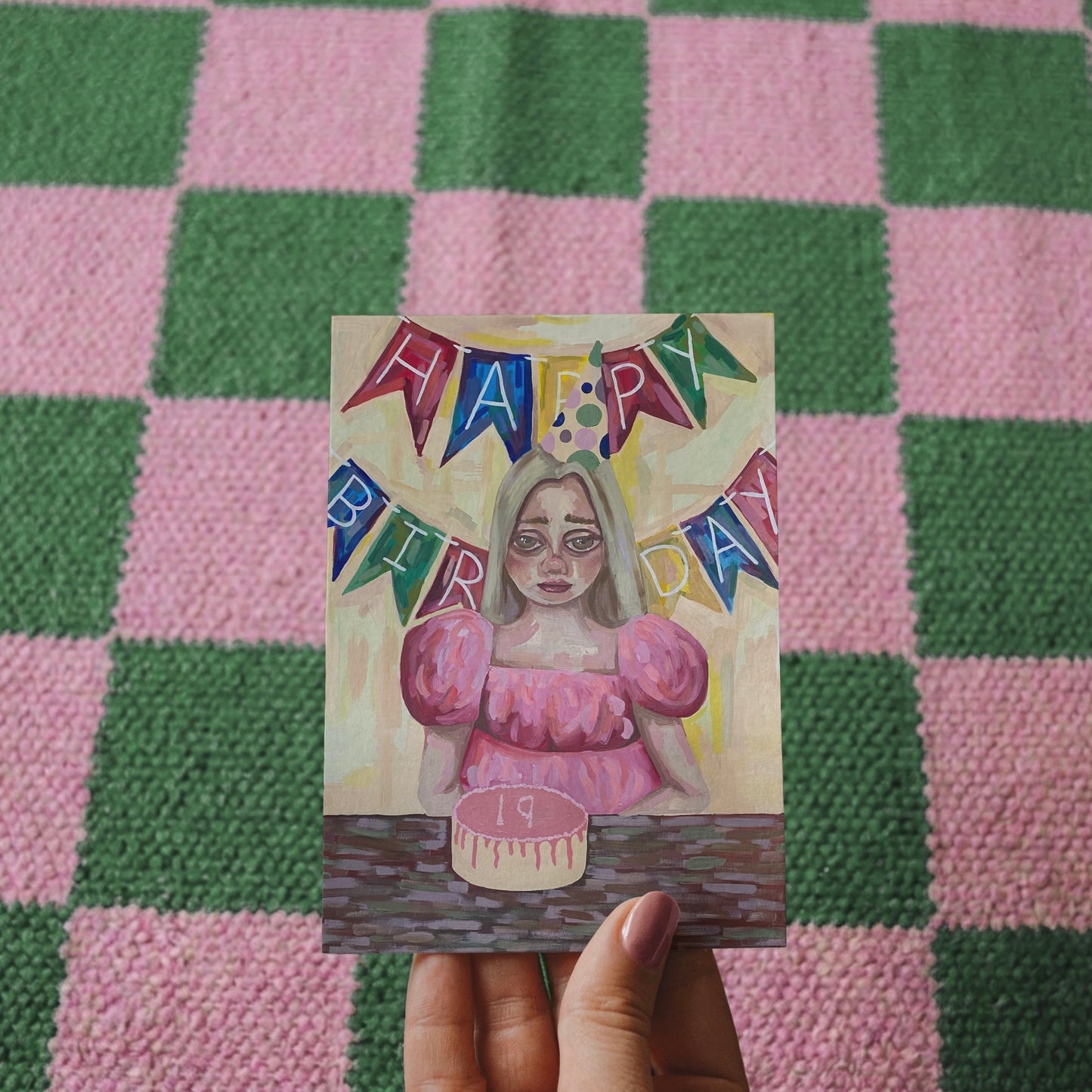 ‘PITY PARTY’ greeting card
