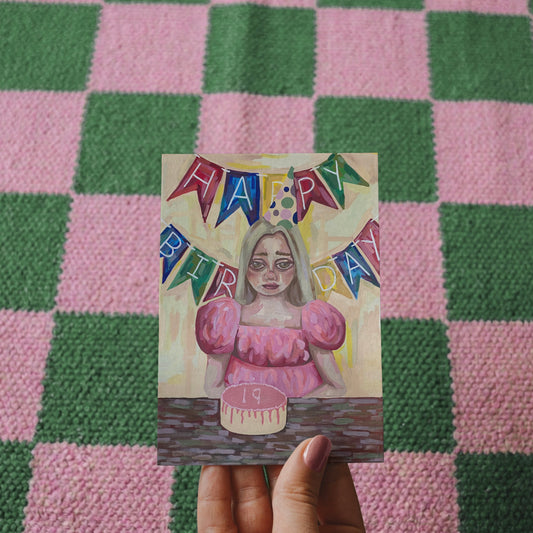 ‘PITY PARTY’ greeting card