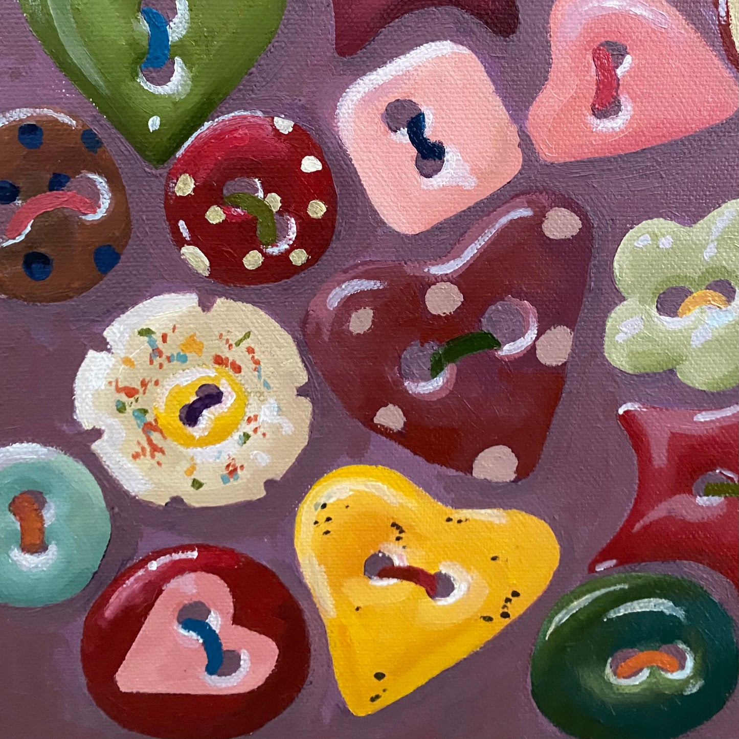 ‘CUTE AS A BUTTON’ original artwork