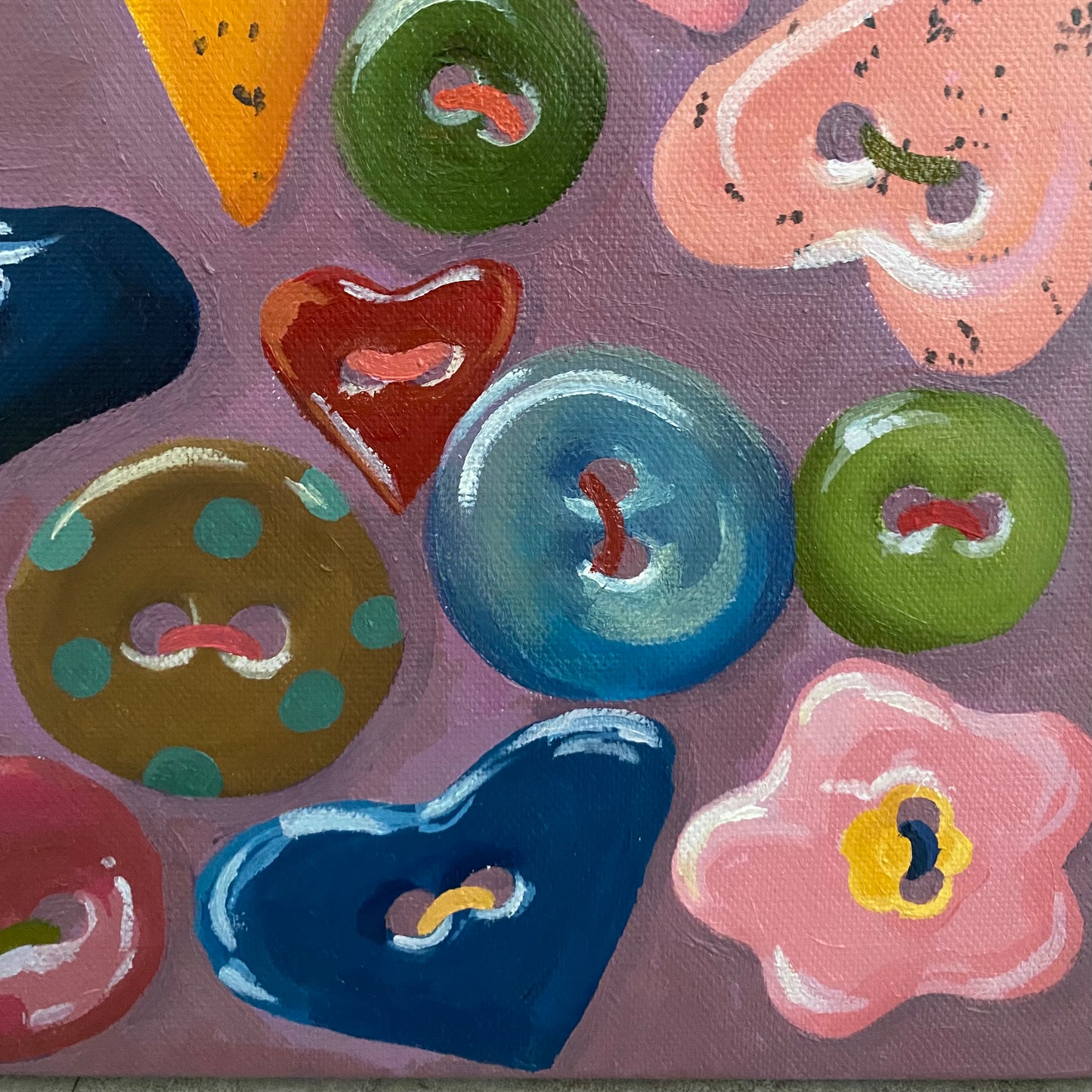 ‘CUTE AS A BUTTON’ original artwork