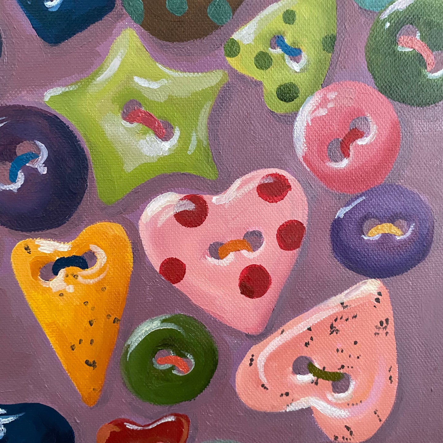 ‘CUTE AS A BUTTON’ original artwork
