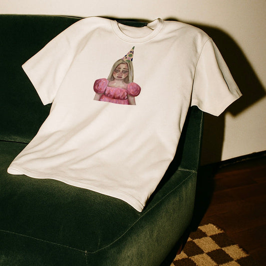 ‘PITY PARTY’ detail baby tee